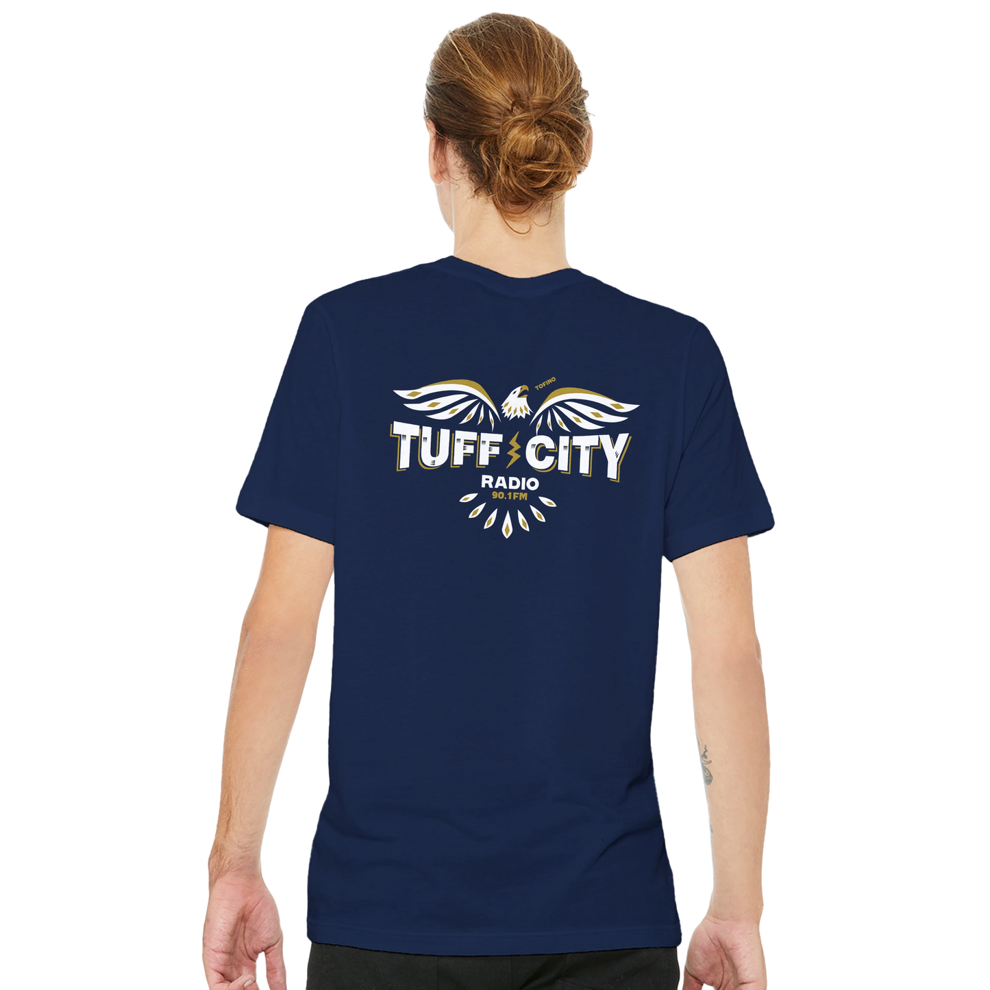 Dual-print Eagle Tee (unisex, various colours)