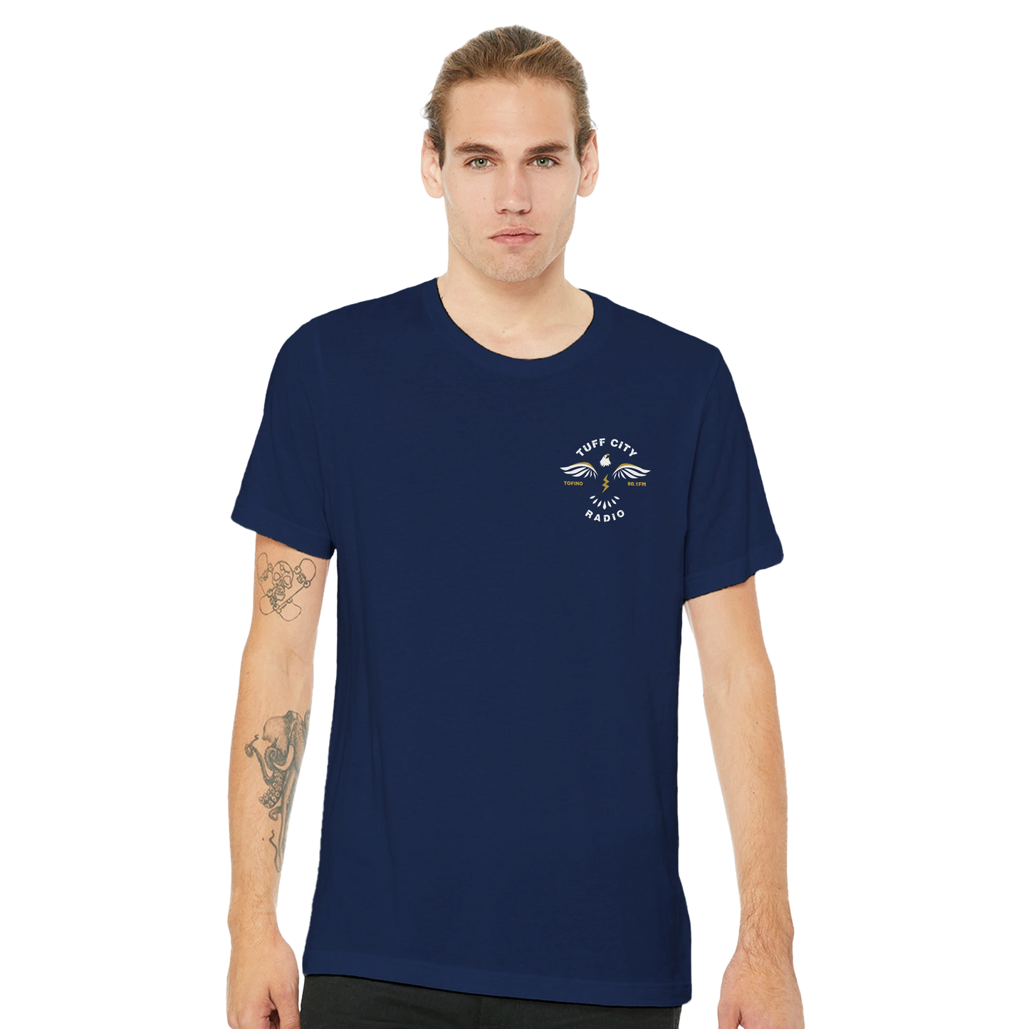 Dual-print Eagle Tee (unisex, various colours)