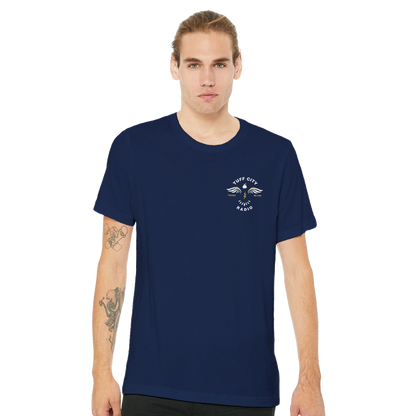 Dual-print Eagle Tee (unisex, various colours)